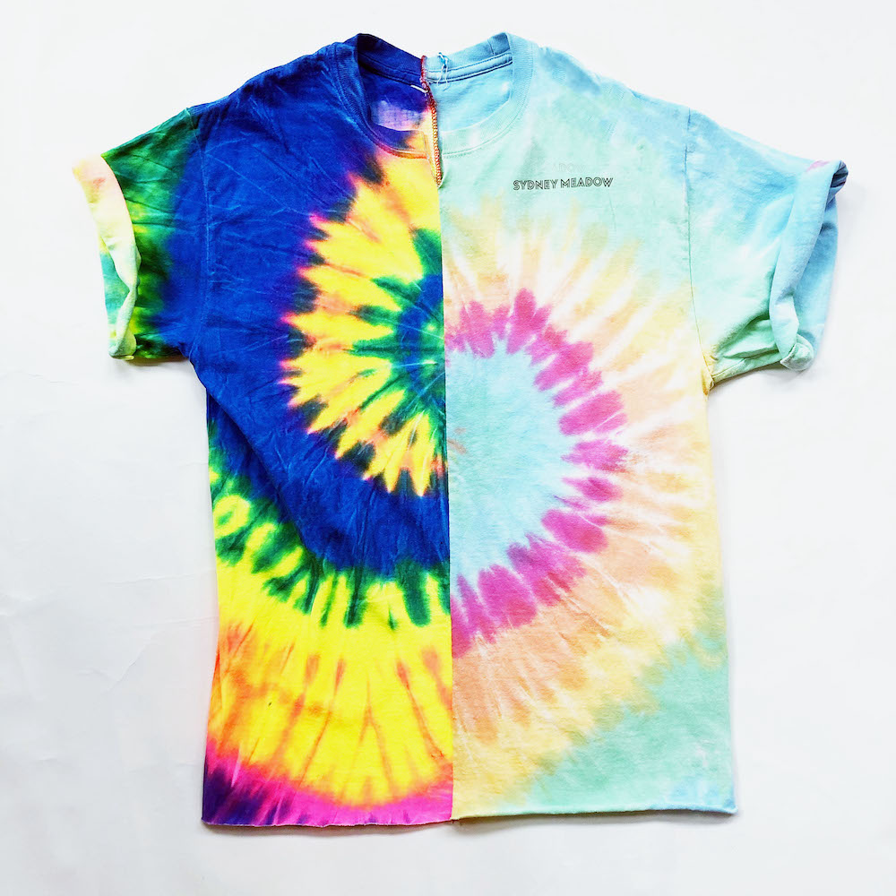 Up-cycled Mix & Match Tie Dye Two-Tone Tee » My Style Camp